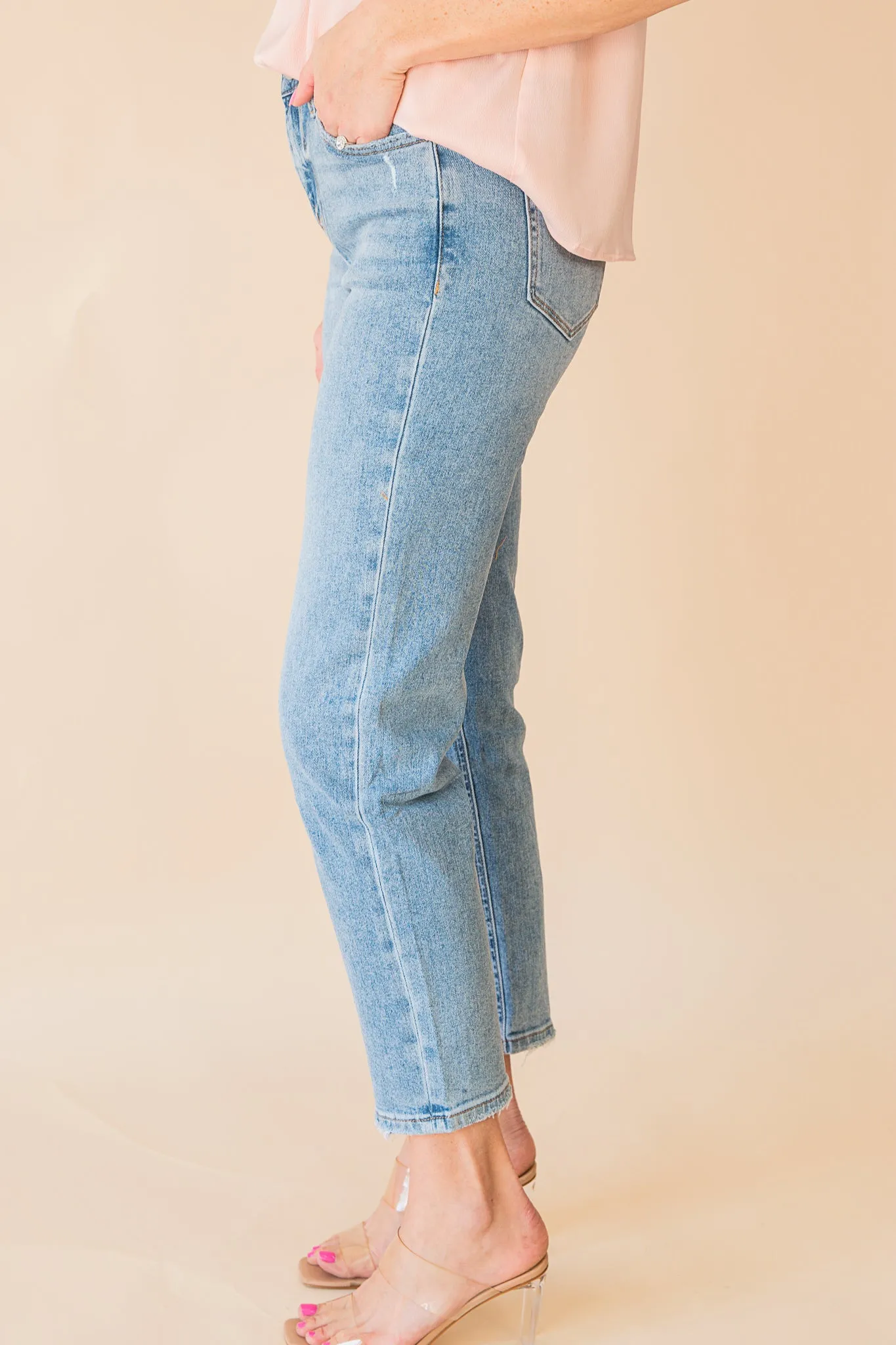 Ally High Rise Straight Leg