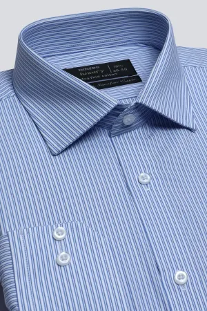 Blue Double Stripes Formal Shirt
