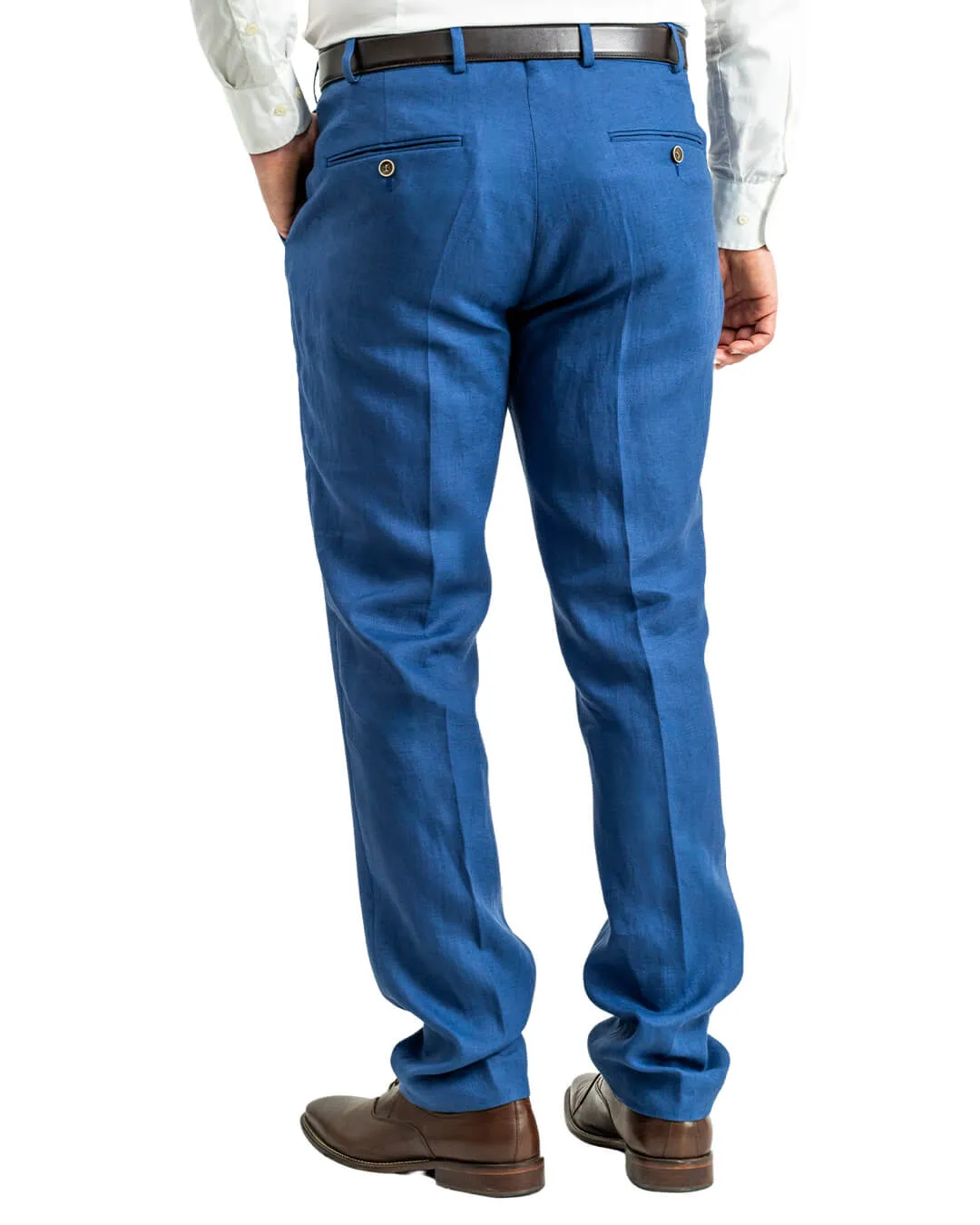 Blue Duca Visconti di Modrone Italian Linen Suit