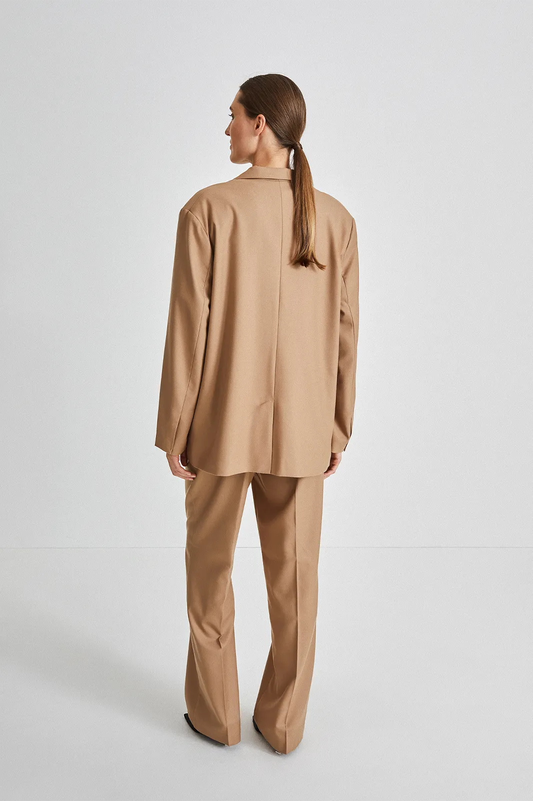 BONITA TROUSERS - BEIGE WOOL