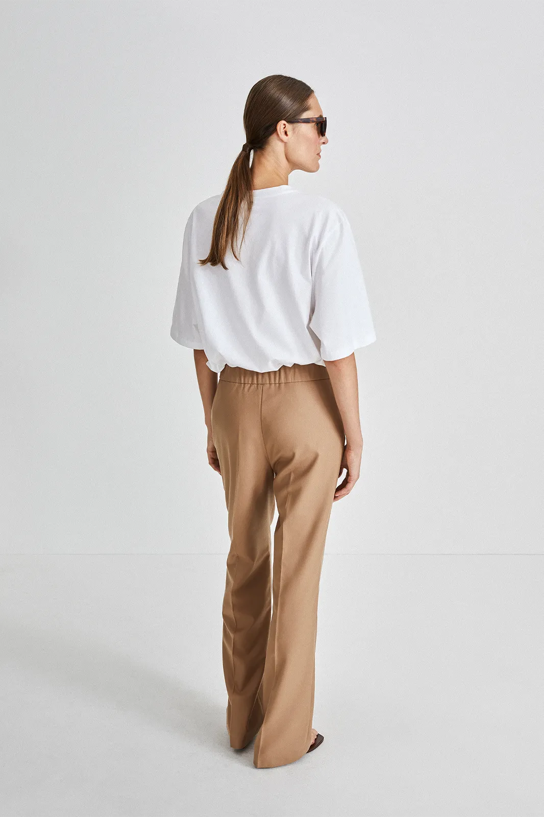 BONITA TROUSERS - BEIGE WOOL