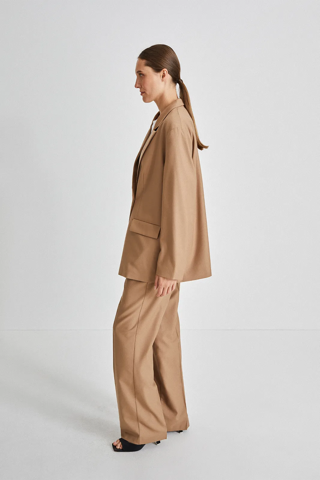 BONITA TROUSERS - BEIGE WOOL