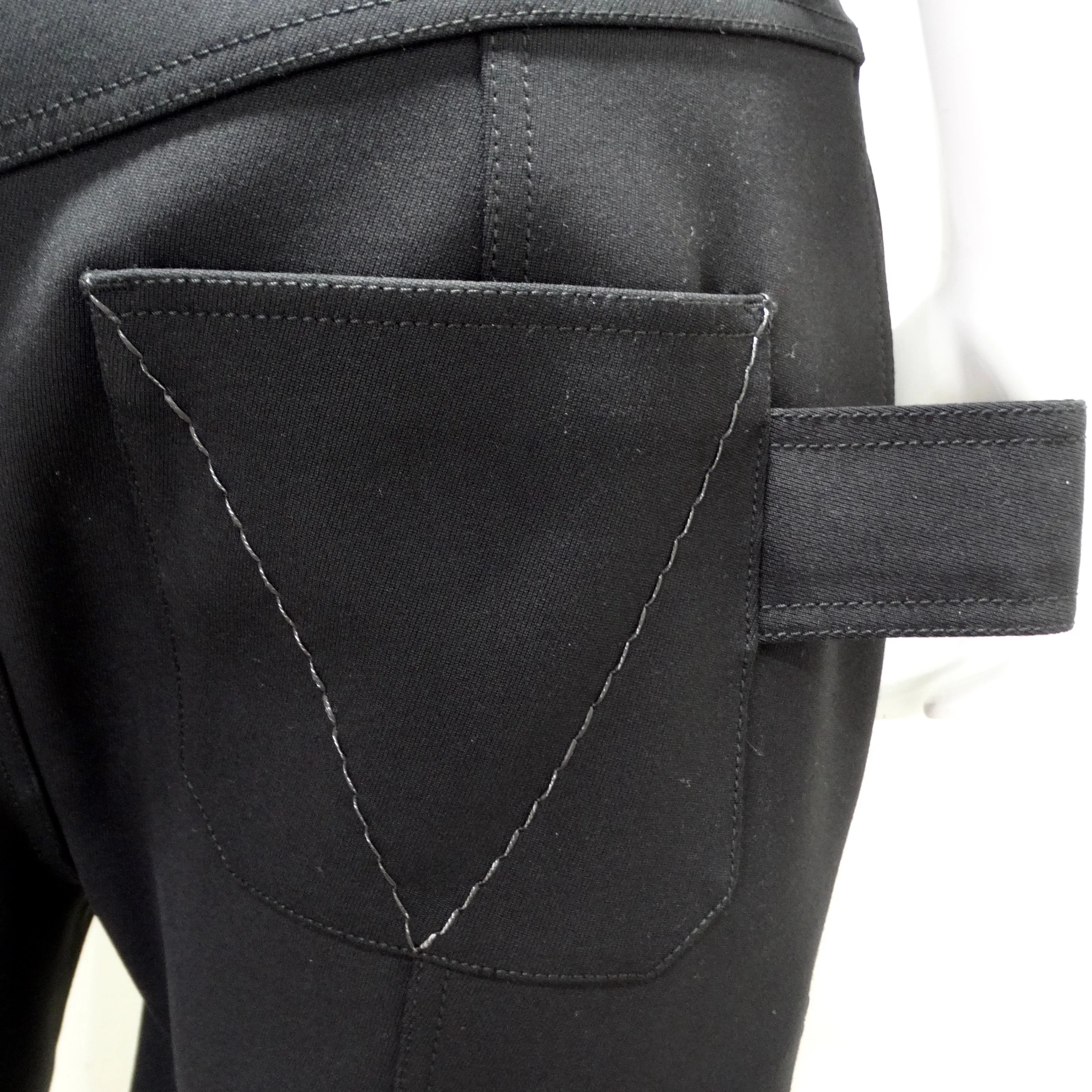 Bottega Veneta Double Zip Stretch Wool Pant