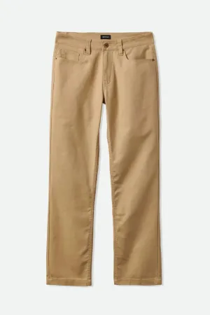 BRIXTON Builders 5-Pocket Pant Sand