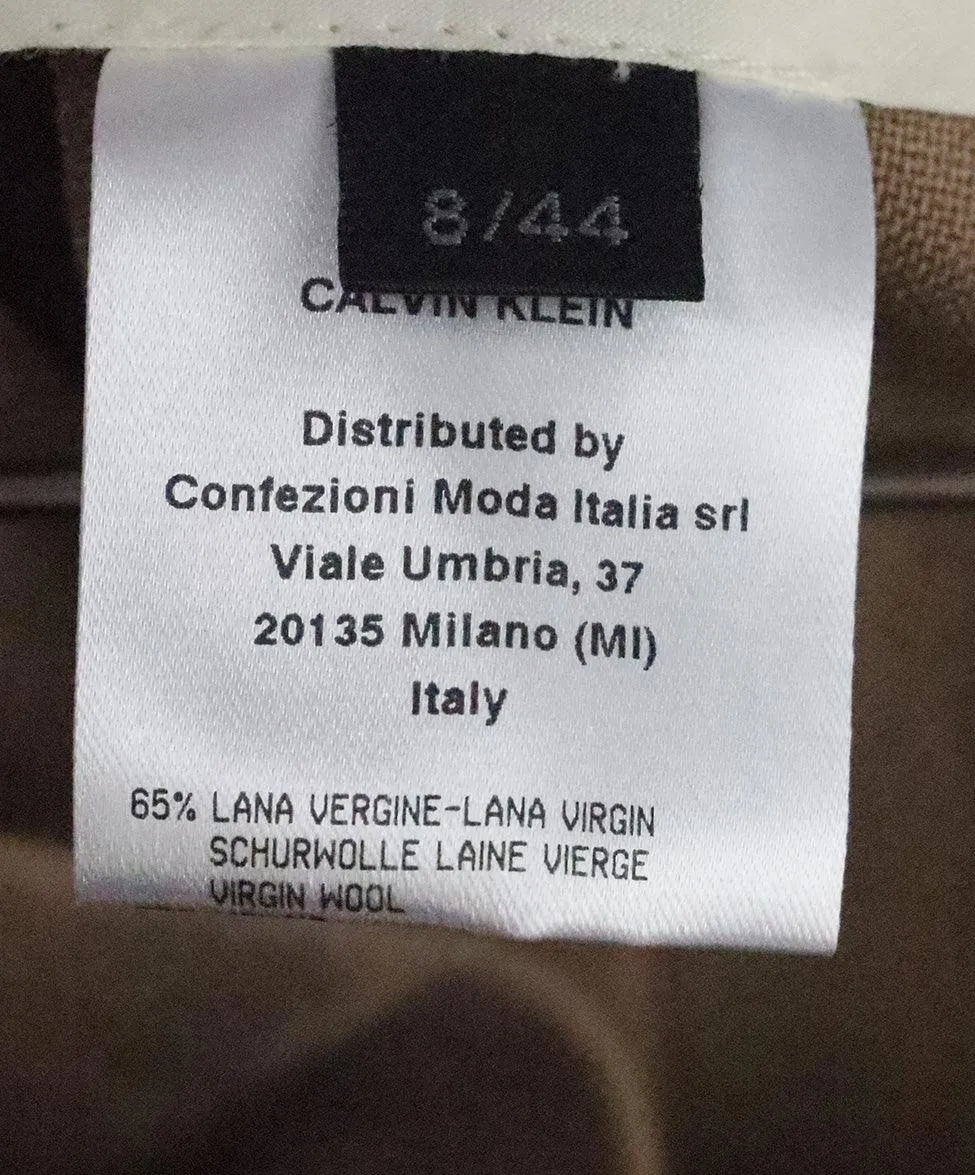 Calvin Klein Tan Wool Pants sz 8