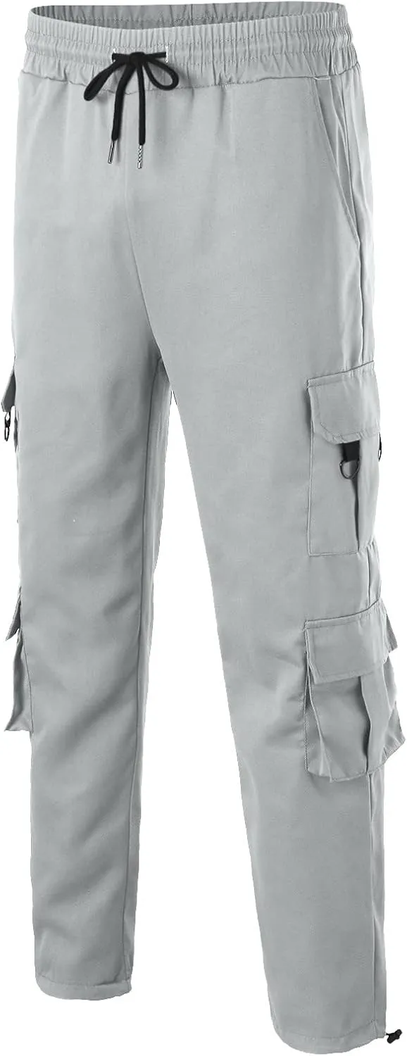 Cargo Pants for Men Big and Tall for Men with Pockets Ripstop Cargo Pants Casual Color Solid Men's Trousers Leggings