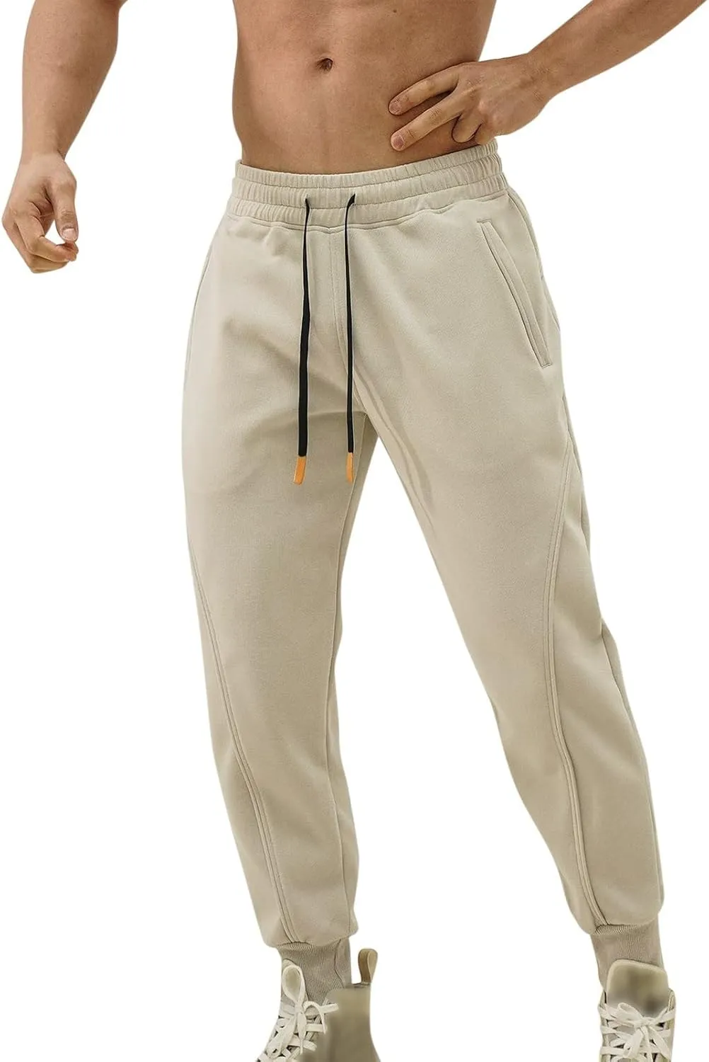 Cargo Sweatpants for Men Mens Lounge Pants Fleece Active Gym Workout Sweat Pants Men's Sweatpants with Pockets Solid