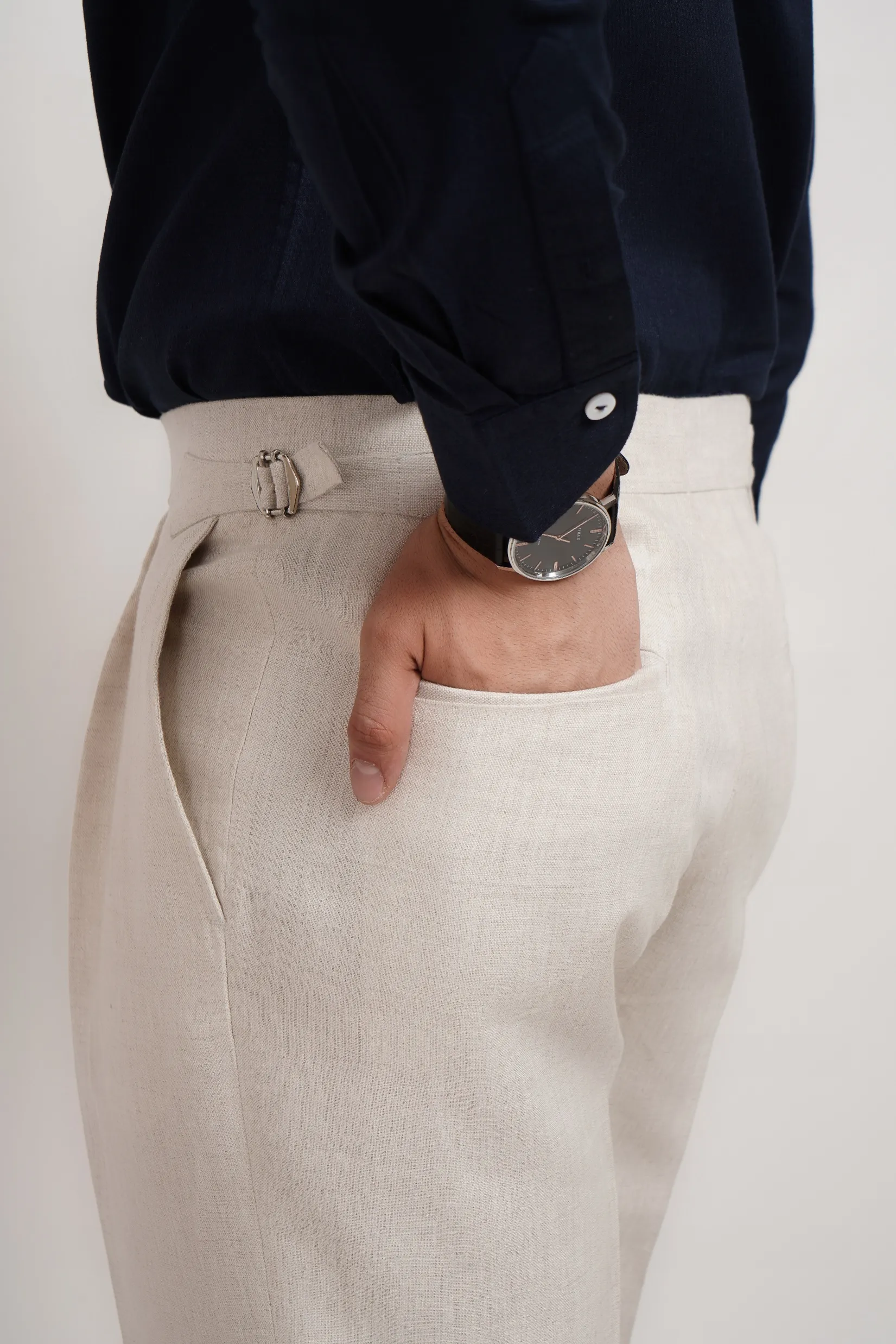 Cream Italian Trouser