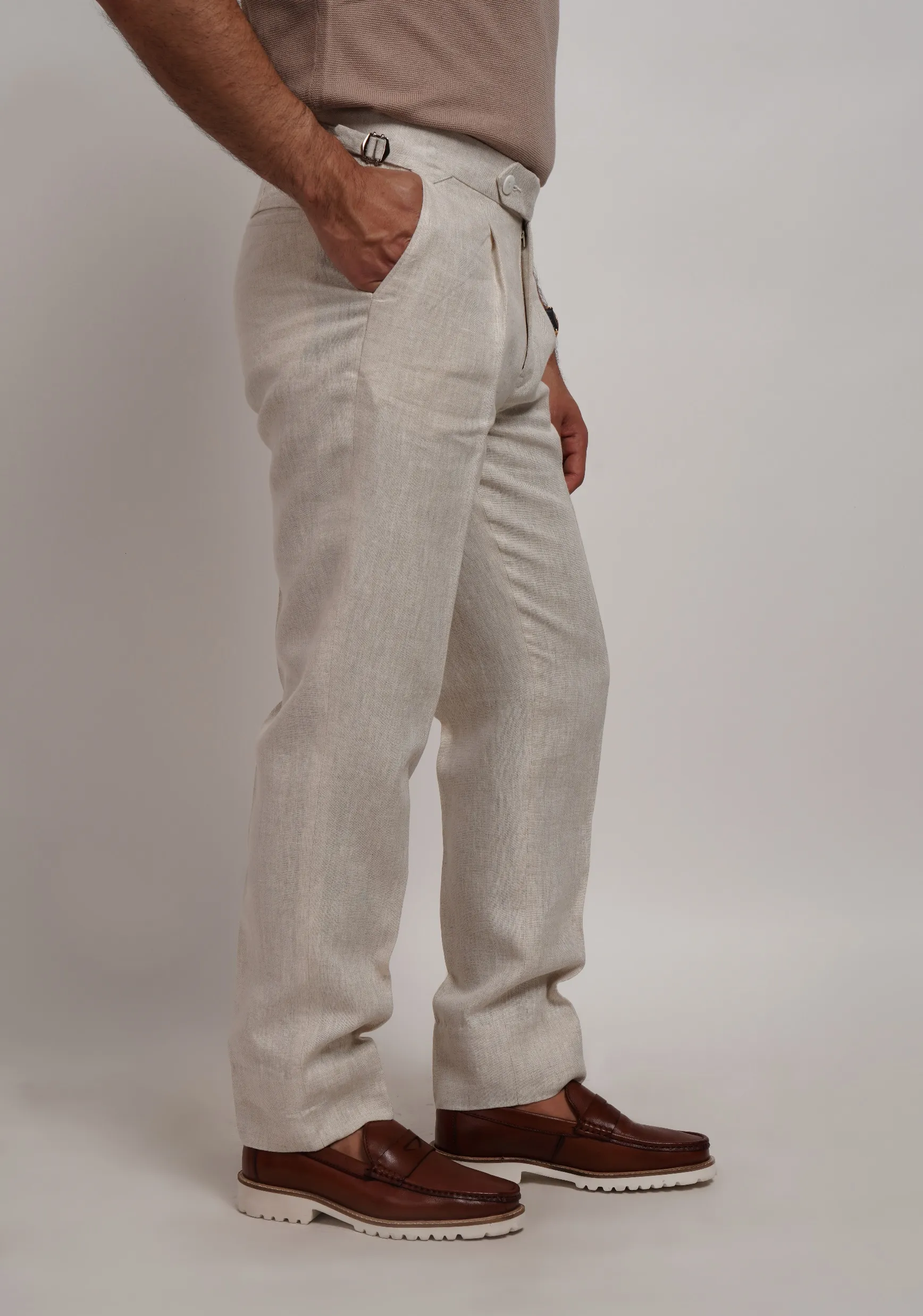 Cream Italian Trouser