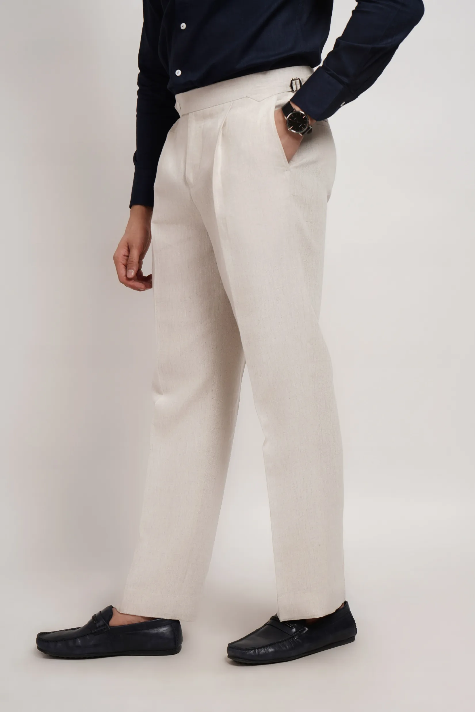 Cream Italian Trouser