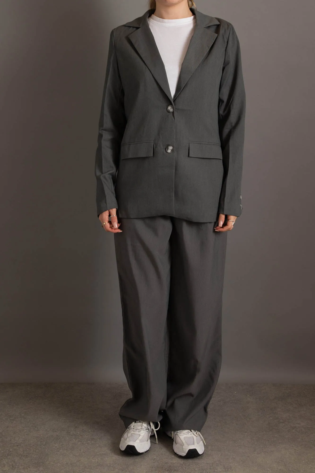 Daisy Street Tailored Trousers Co-ord in Grey