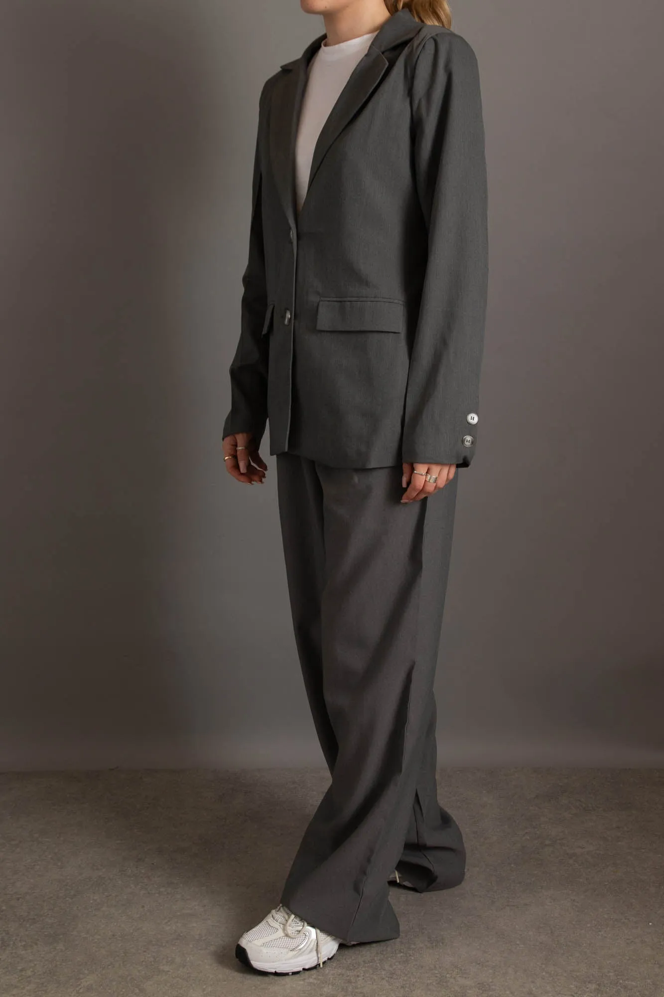 Daisy Street Tailored Trousers Co-ord in Grey
