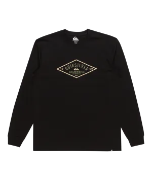 Diamond Logo Long Sleeve T-Shirt in Black