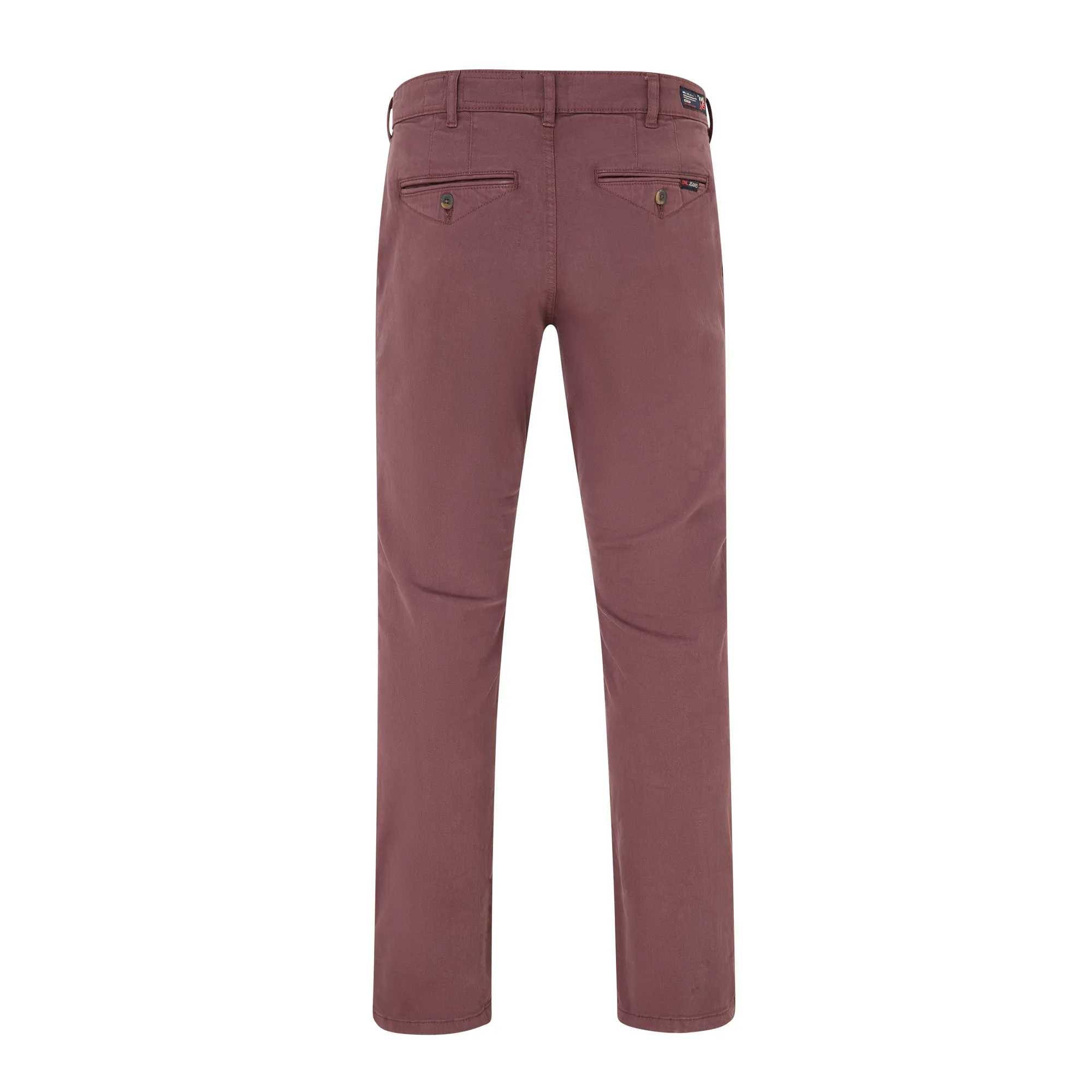 Eddie premium comfort stretch chino in Burgundy