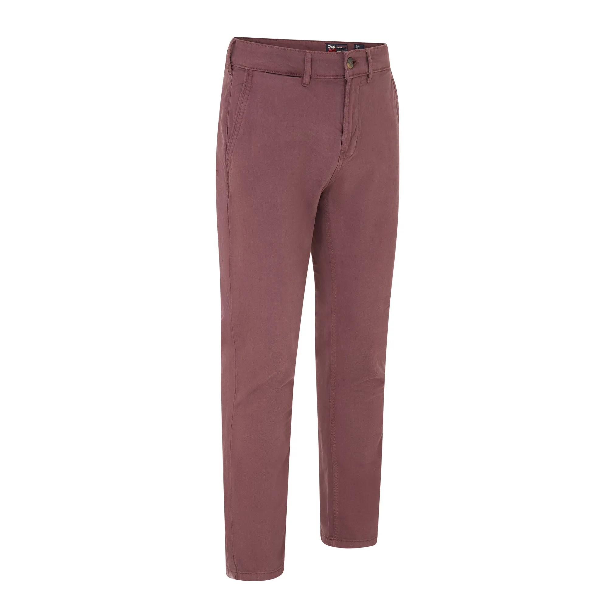 Eddie premium comfort stretch chino in Burgundy