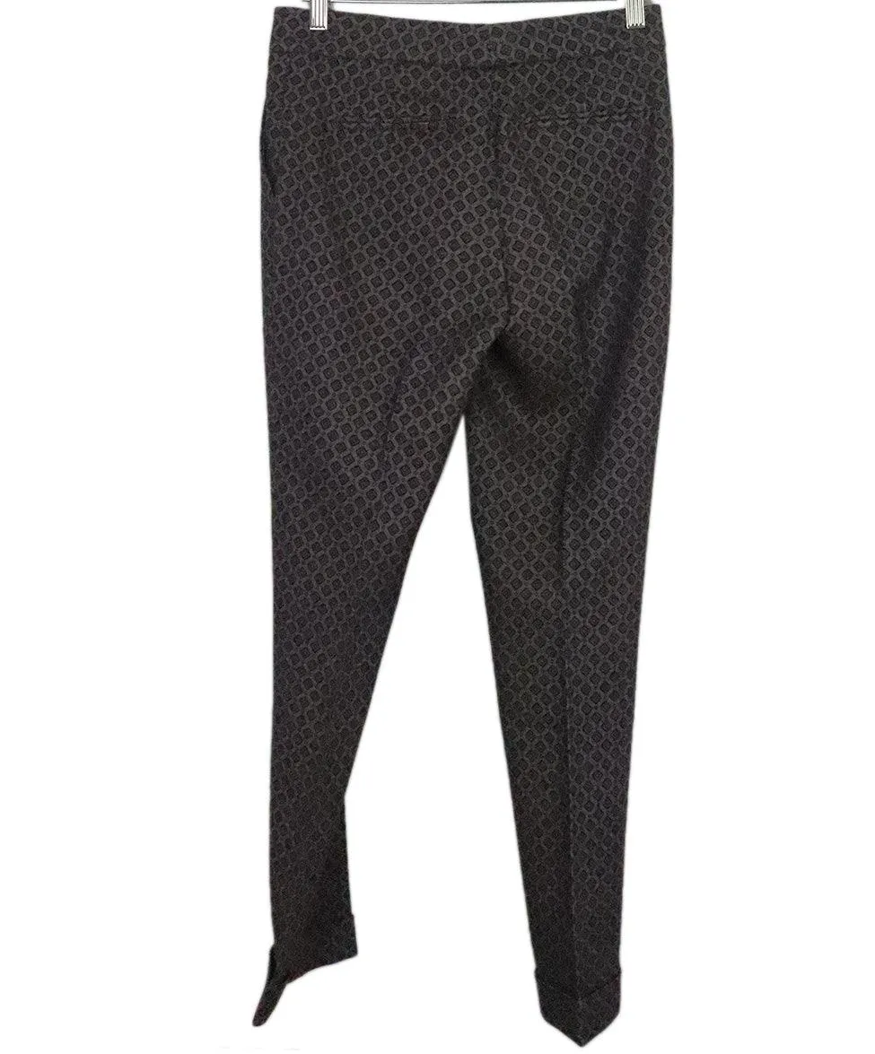 Etro Purple Print Wool Pants sz 0