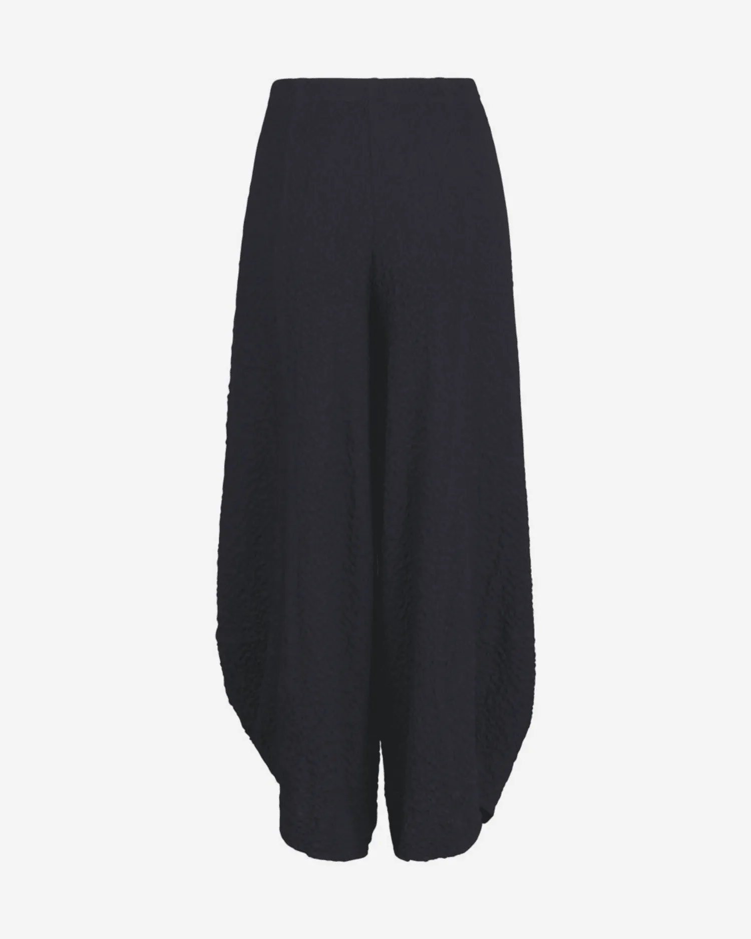 Front-Zip Punto Pants, Black