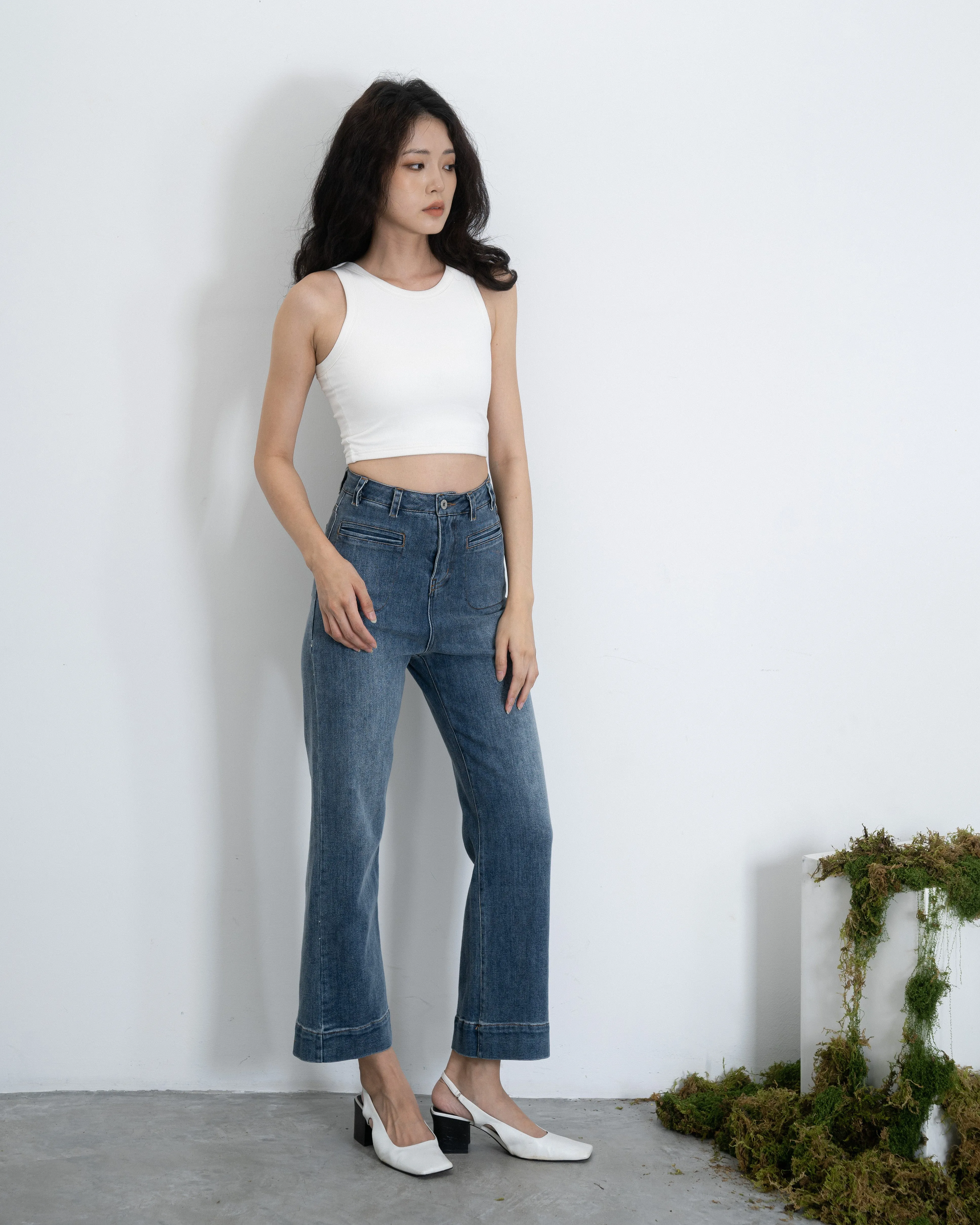 Hyeda Straight Cut Jeans (Denim)