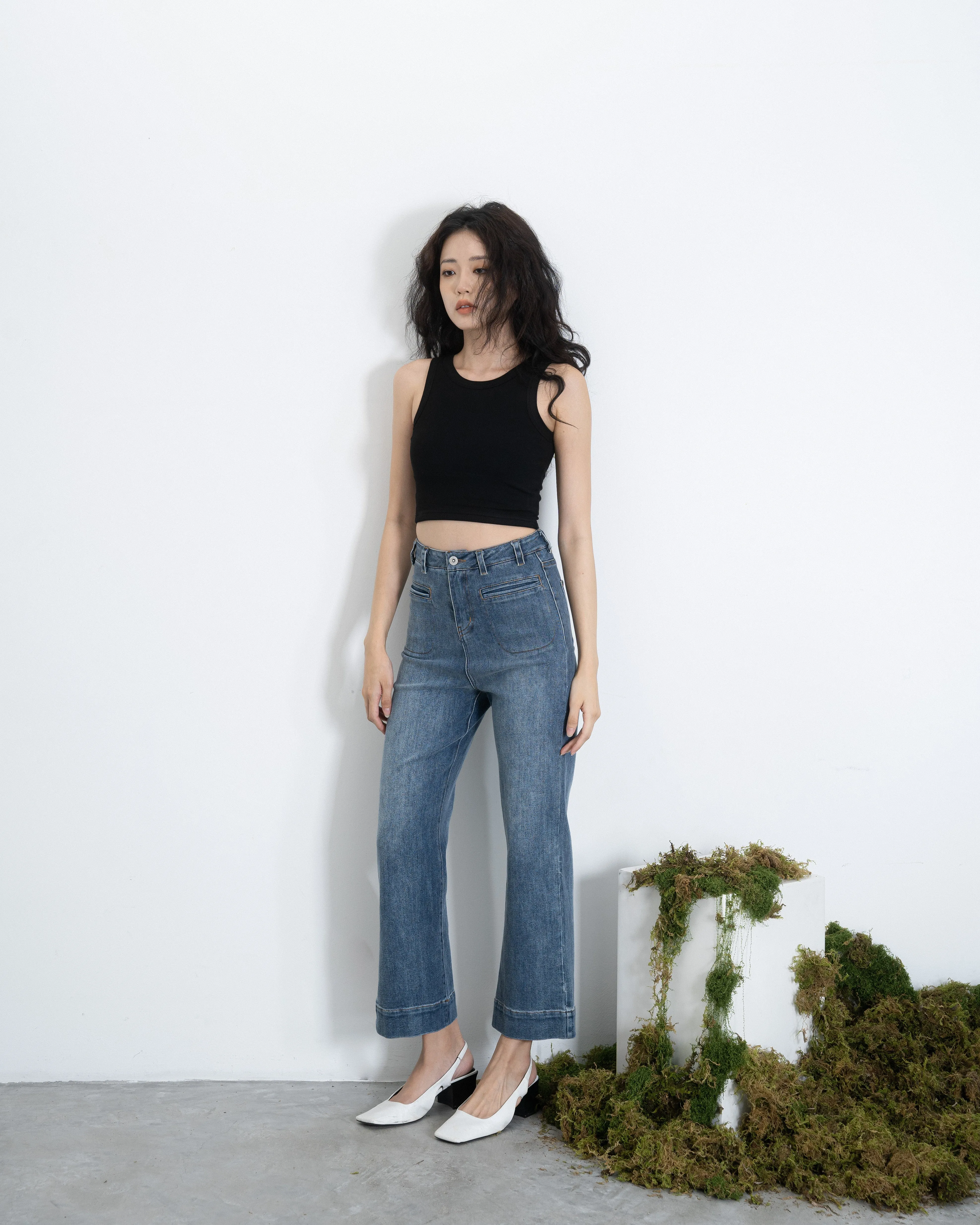 Hyeda Straight Cut Jeans (Denim)