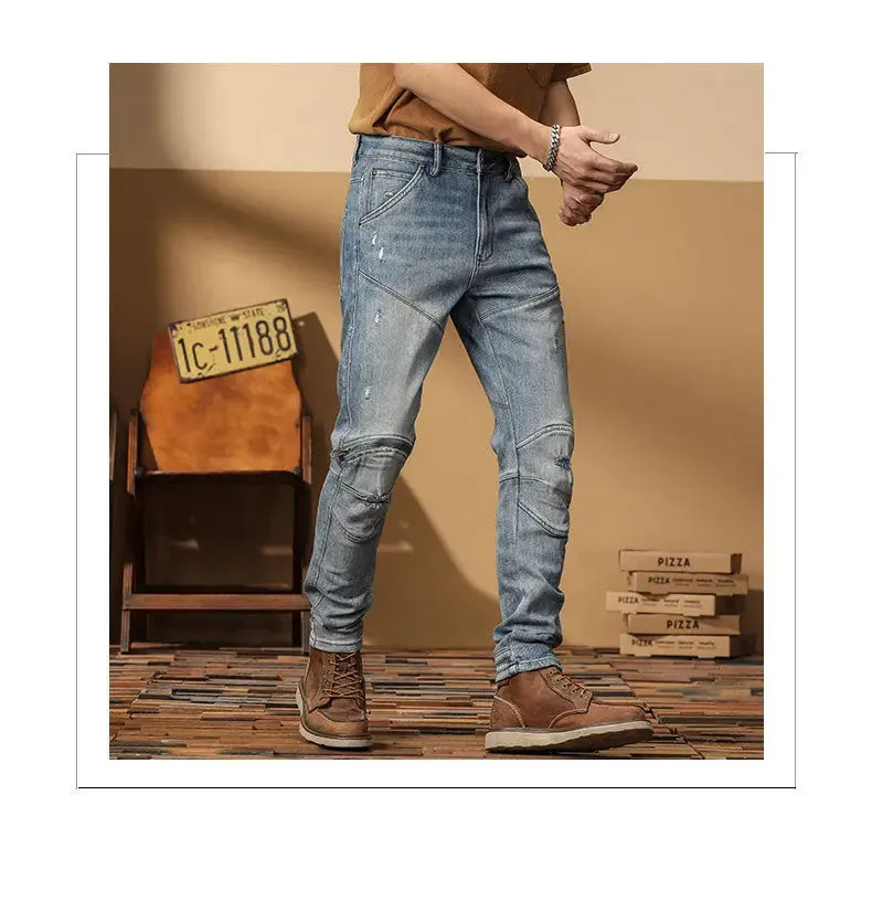 Korean Style Motorcycle Jeans