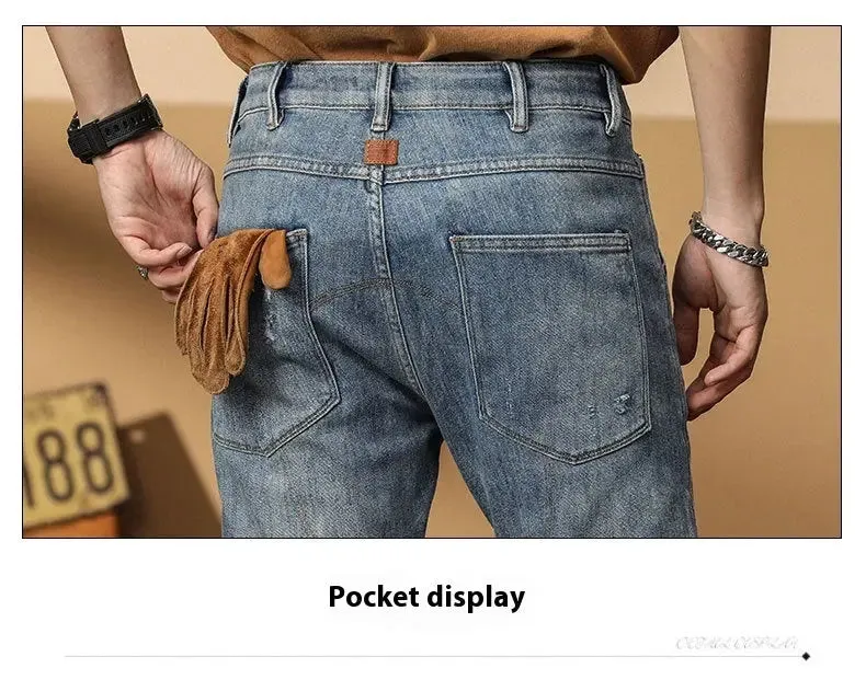 Korean Style Motorcycle Jeans