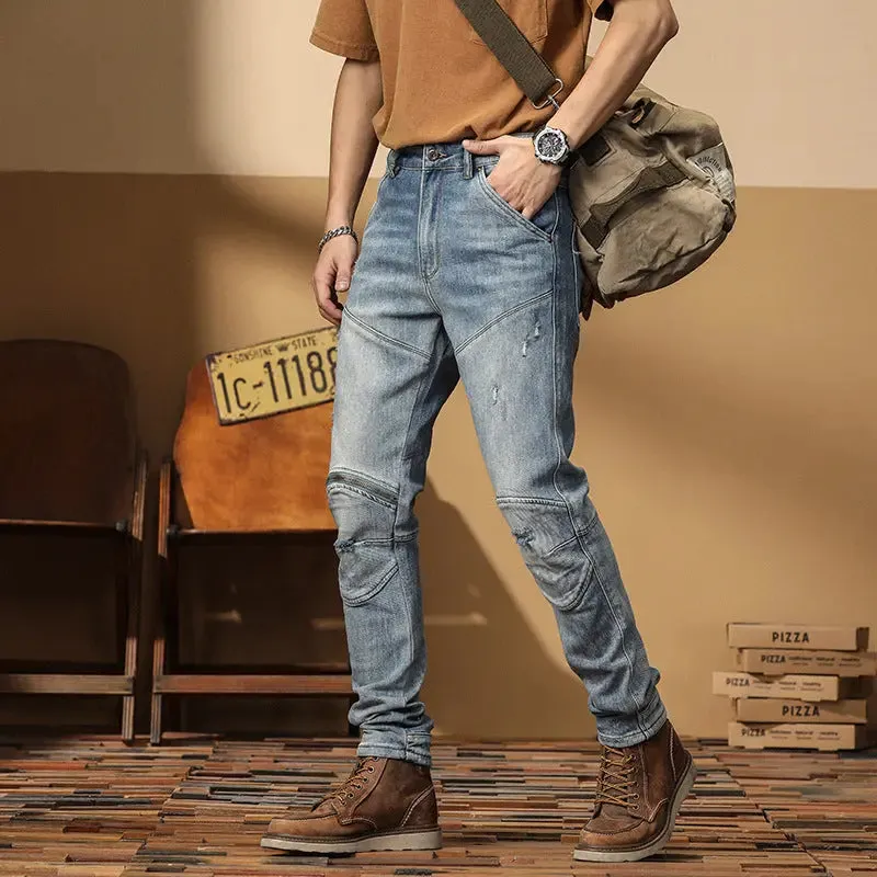 Korean Style Motorcycle Jeans