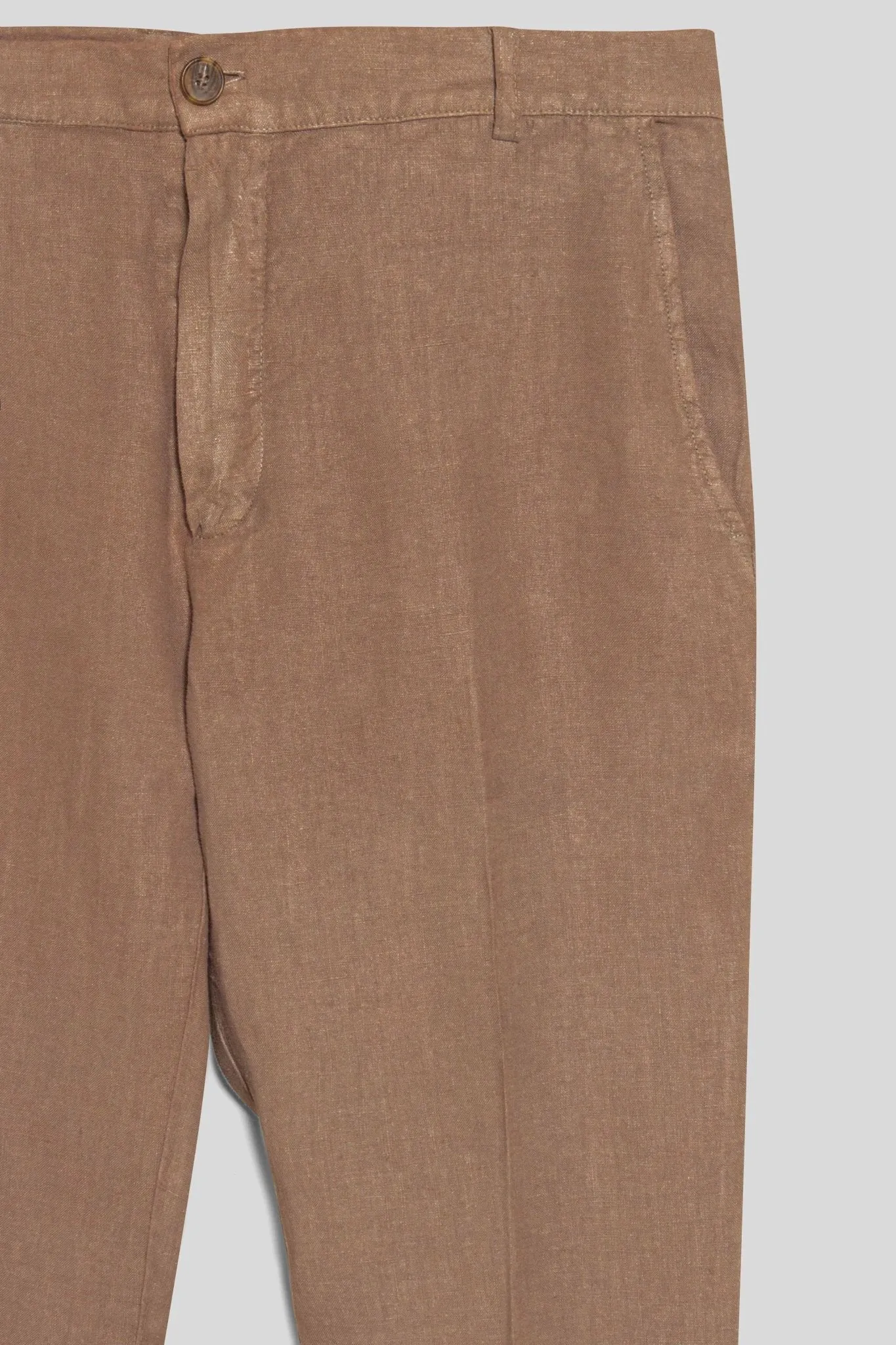 linen pants donato leather