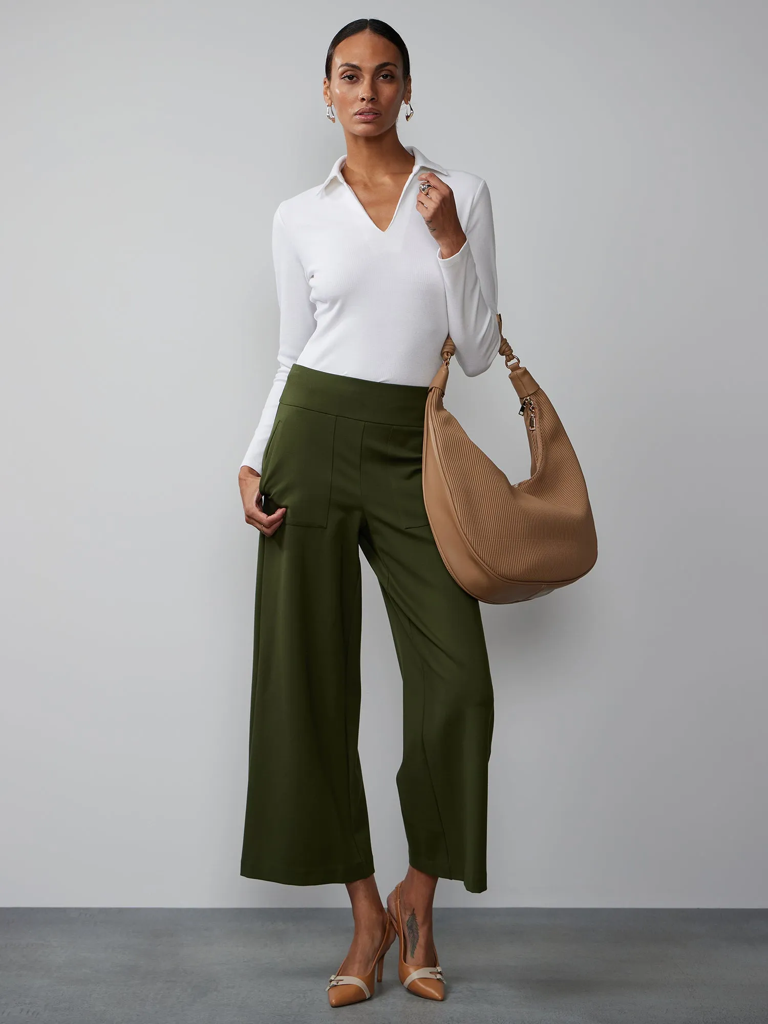 Long Sleeve Collared Ribbed Bodysuit