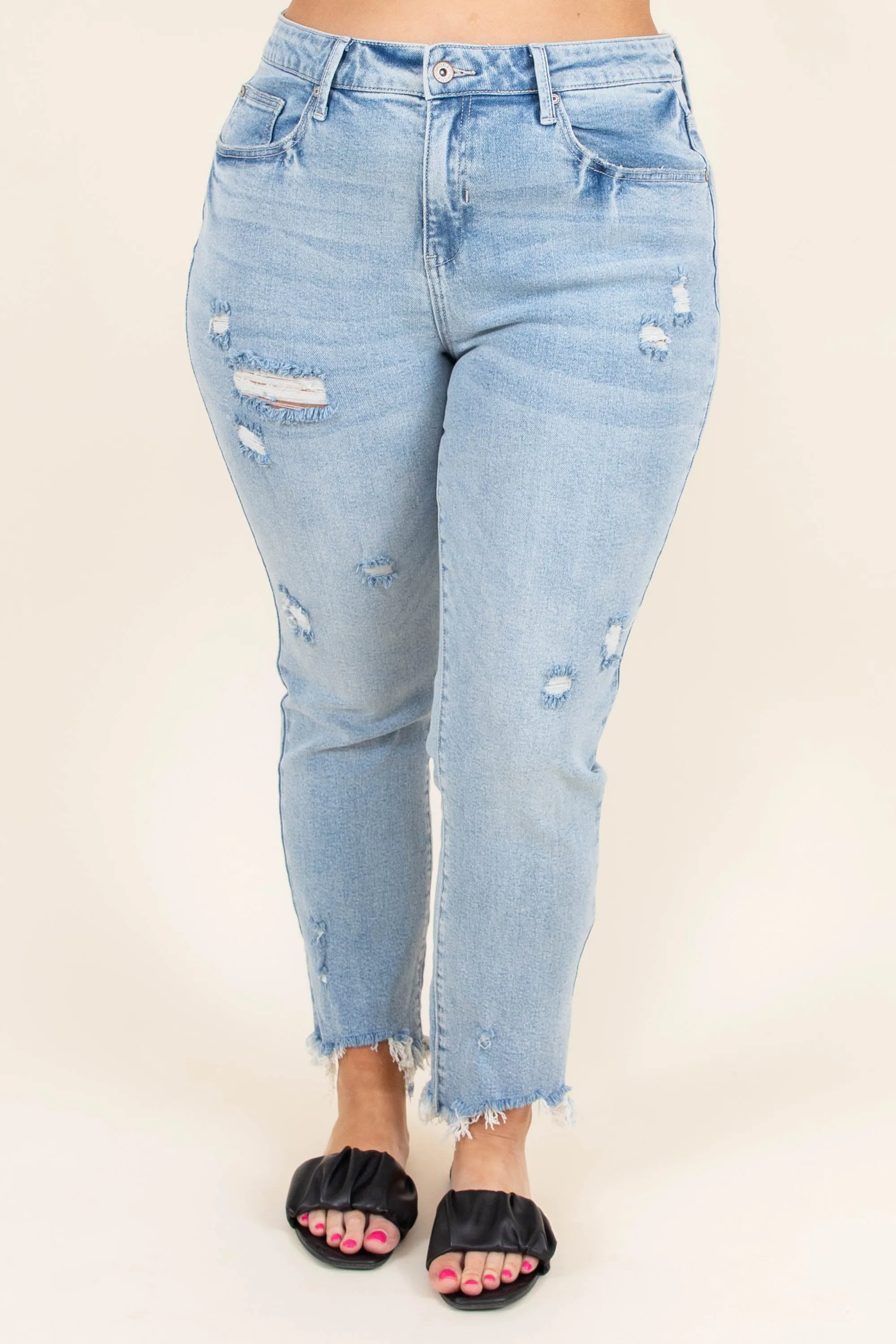 Love Like The Movies Jeans, Light Wash