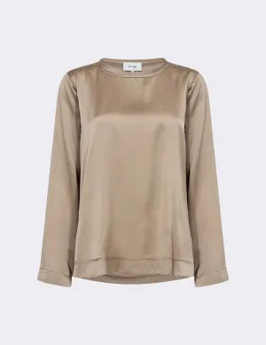 LR-GUNHILDA 3 Blouse Dark Sand