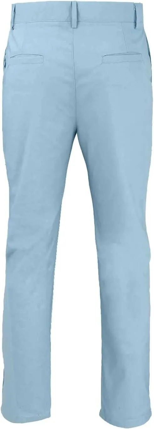 Mens Cotton Linen Pants Tall Classic Flat Front Chino Pants Casual Lightweight Straight Leg Summer Beach Trousers