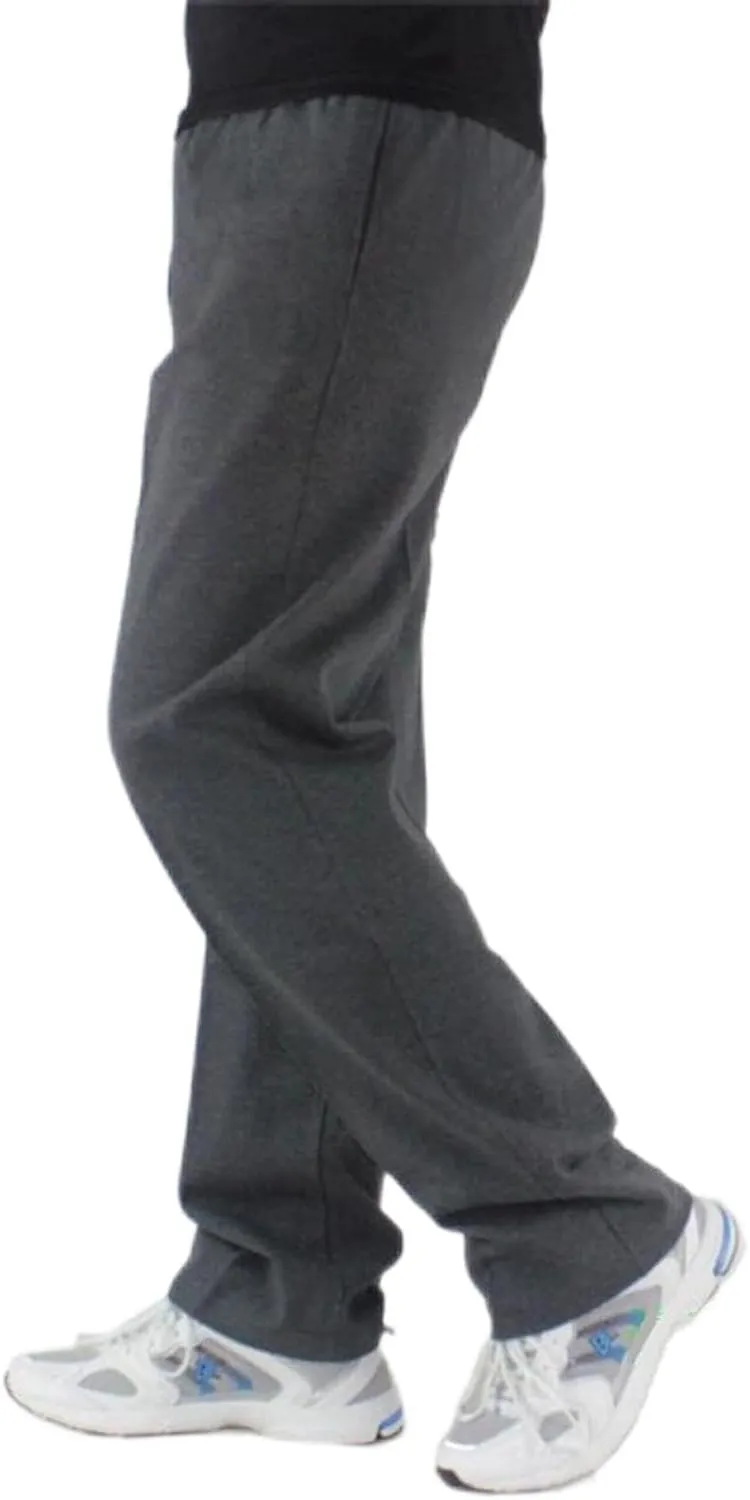 Mens Cotton Pants, Casual Solid Color Elastic Waist Drawstring Pants, Lightweight Summer Beach Trousers with Pockets