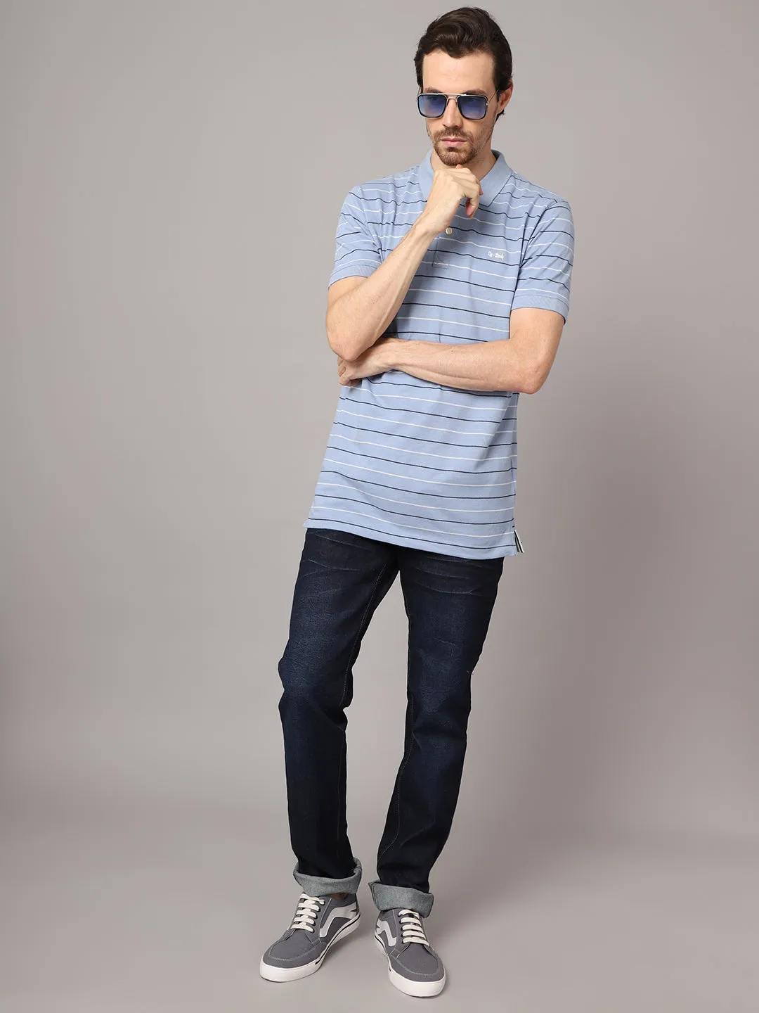 Mens Dirty Blue Denim