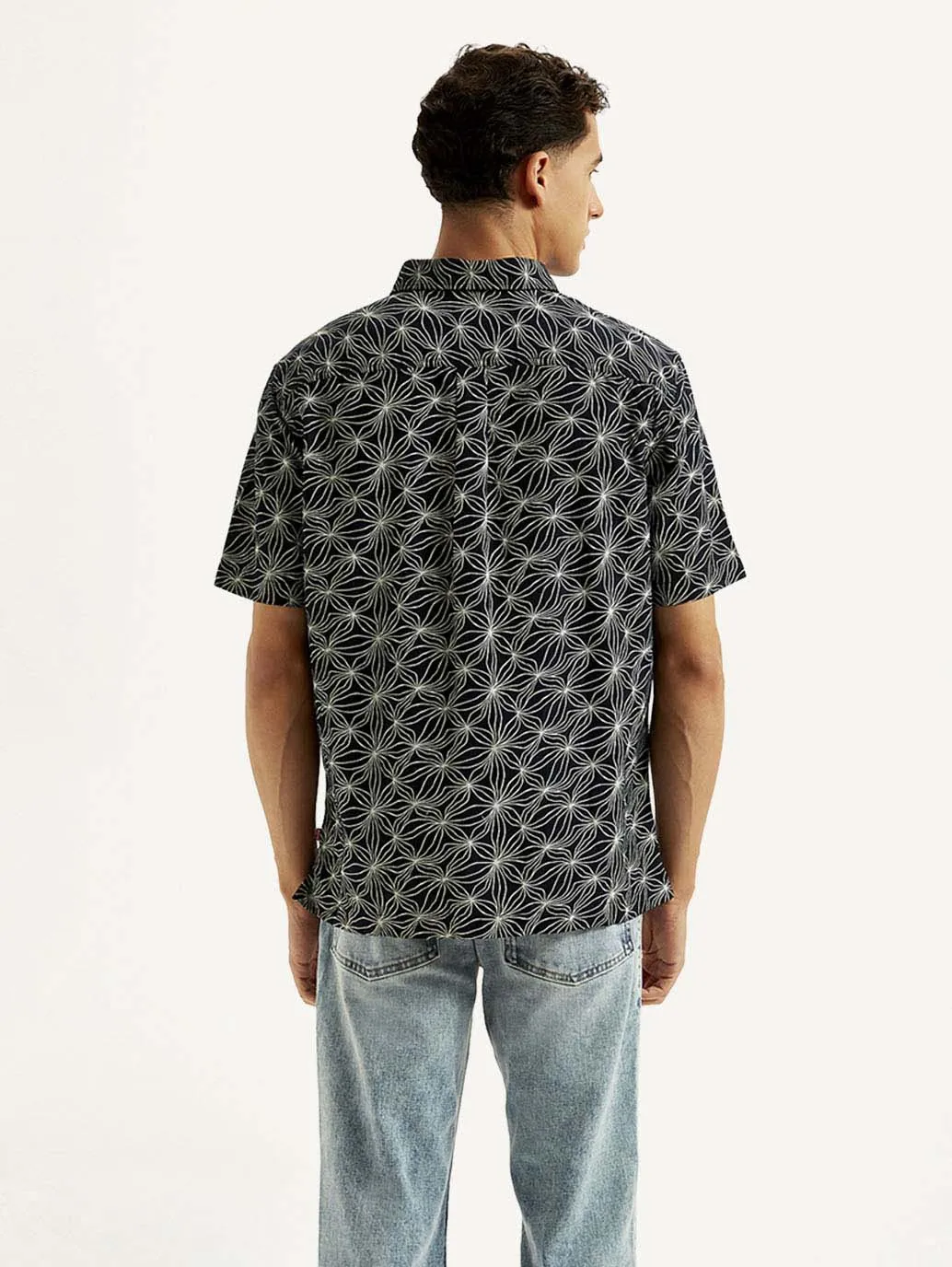 Men's Floral Relaxed Fit Shirt