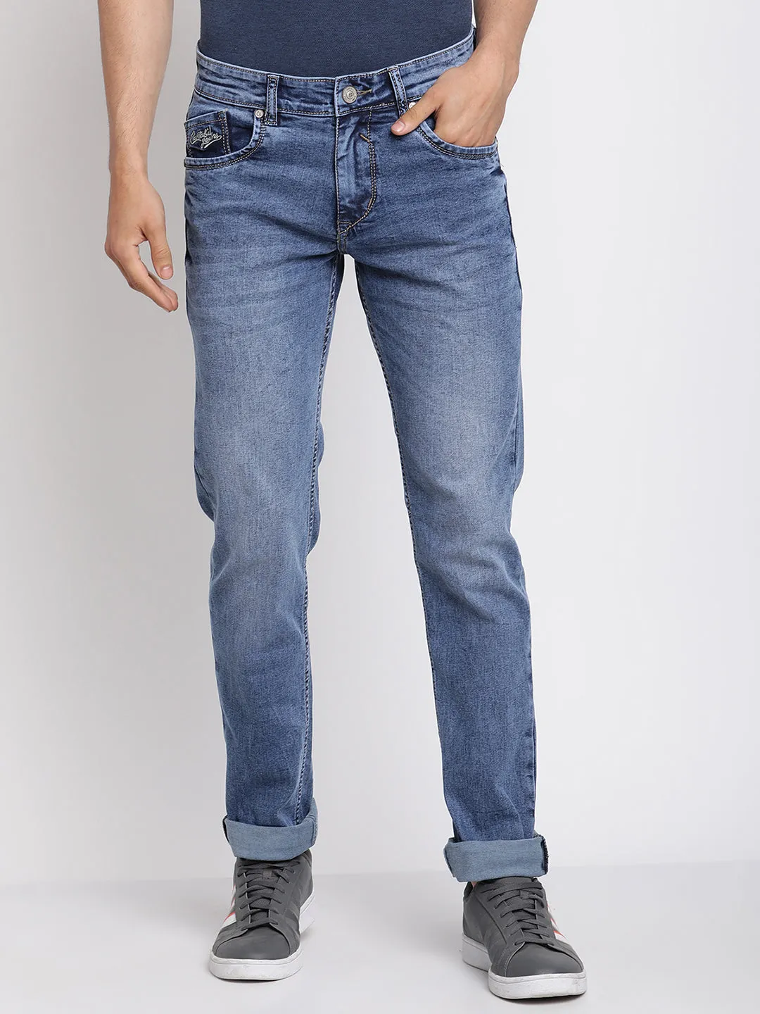 Men's Ultra Narrow fit Heavy Fade Blue  Jeans