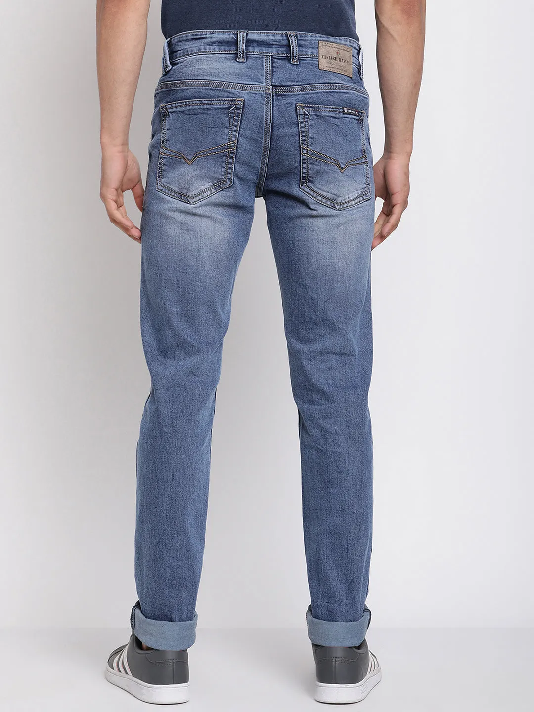 Men's Ultra Narrow fit Heavy Fade Blue  Jeans