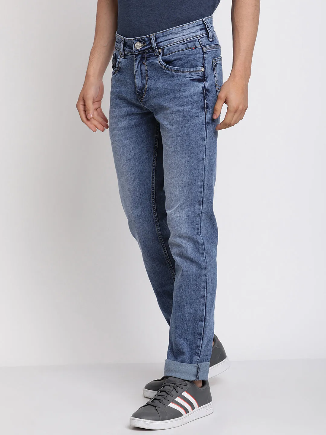 Men's Ultra Narrow fit Heavy Fade Blue  Jeans