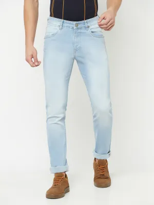 Men's Ultra Narrow fit Medium Fade Light Blue  Jeans