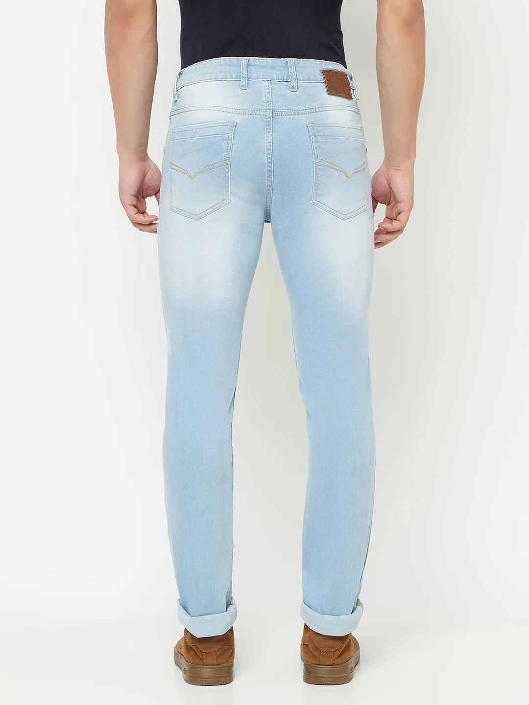 Men's Ultra Narrow fit Medium Fade Light Blue  Jeans