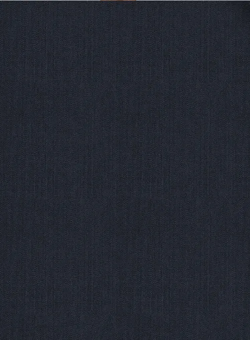 Napolean Self Satin Blue Wool Pants