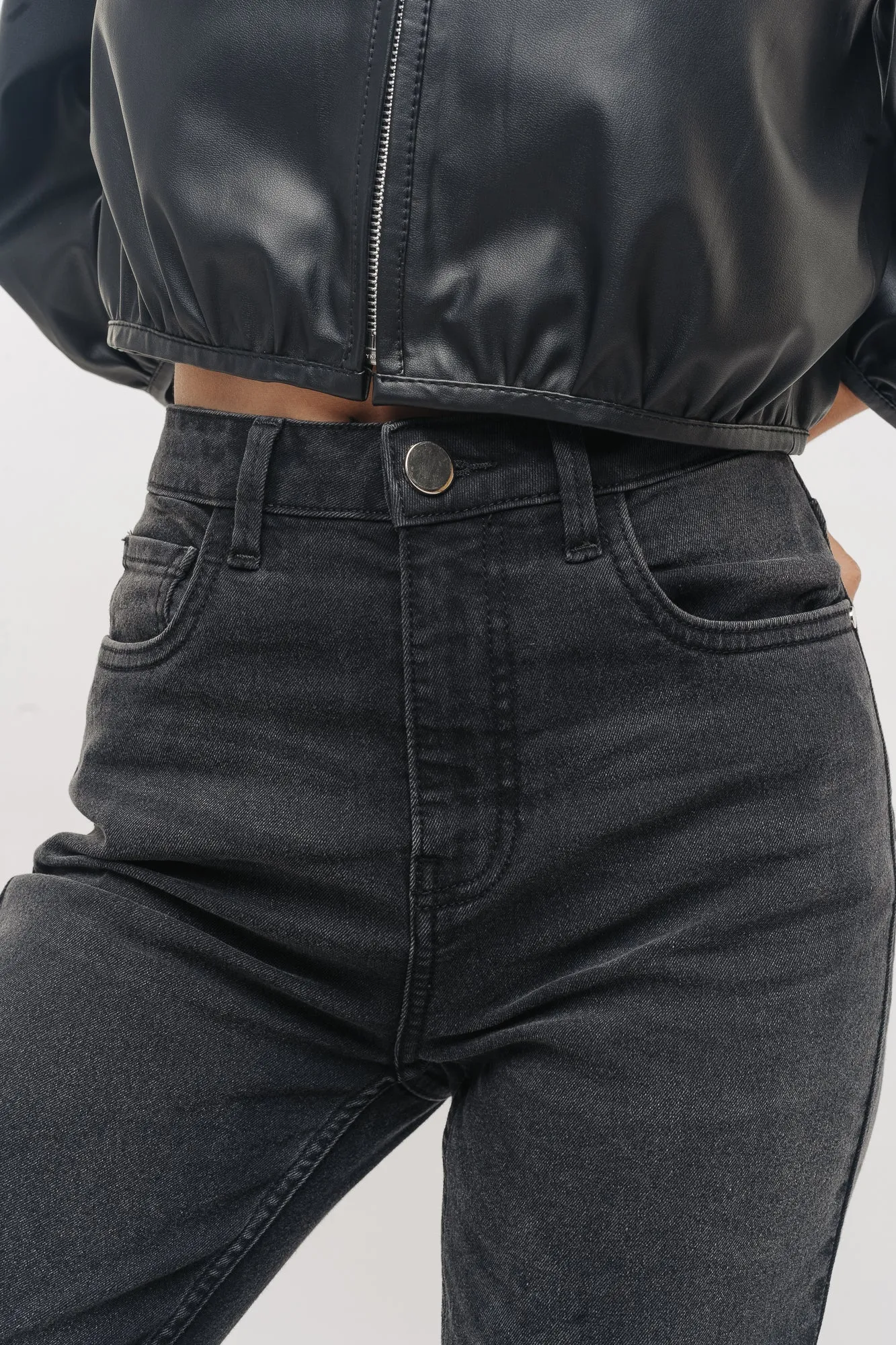 Pitch Black Bootcut Jeans