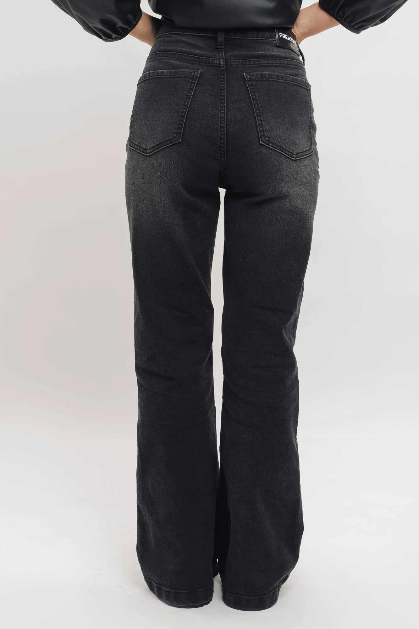Pitch Black Bootcut Jeans