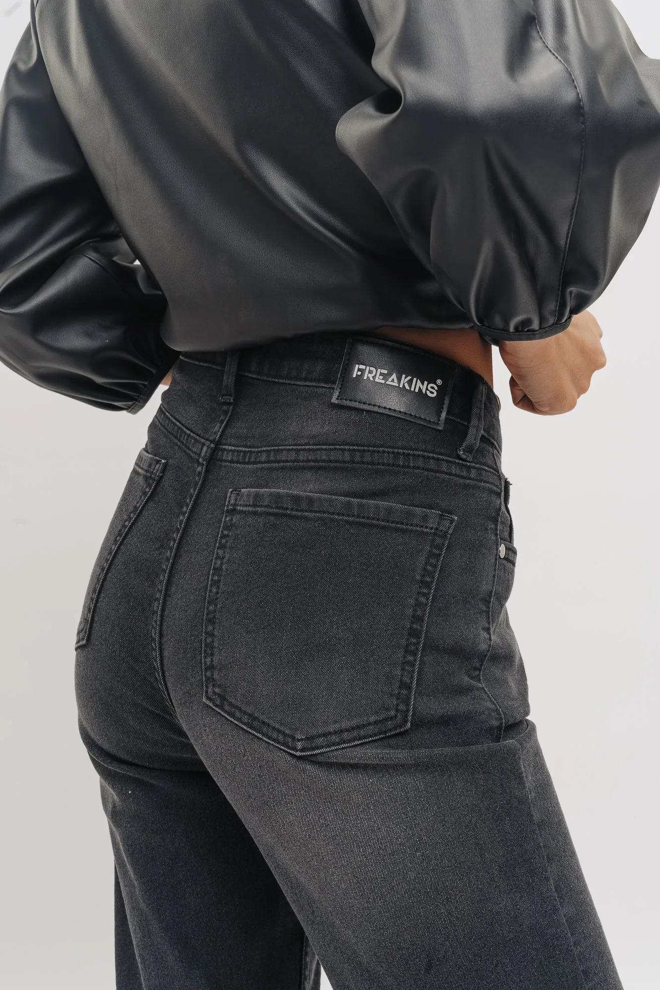 Pitch Black Bootcut Jeans