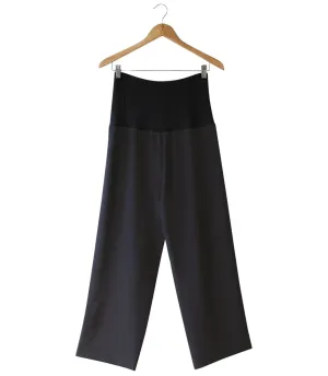 Pure Silk Crepe-de-Chine Trousers - Clearance; Black Size XS