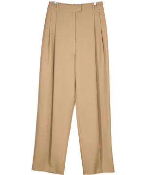Re Ona Brown Bobbi Tailored Trousers UK S