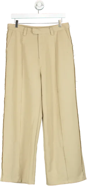 Reclaimed Vintage Beige High Waist Trousers UK W32