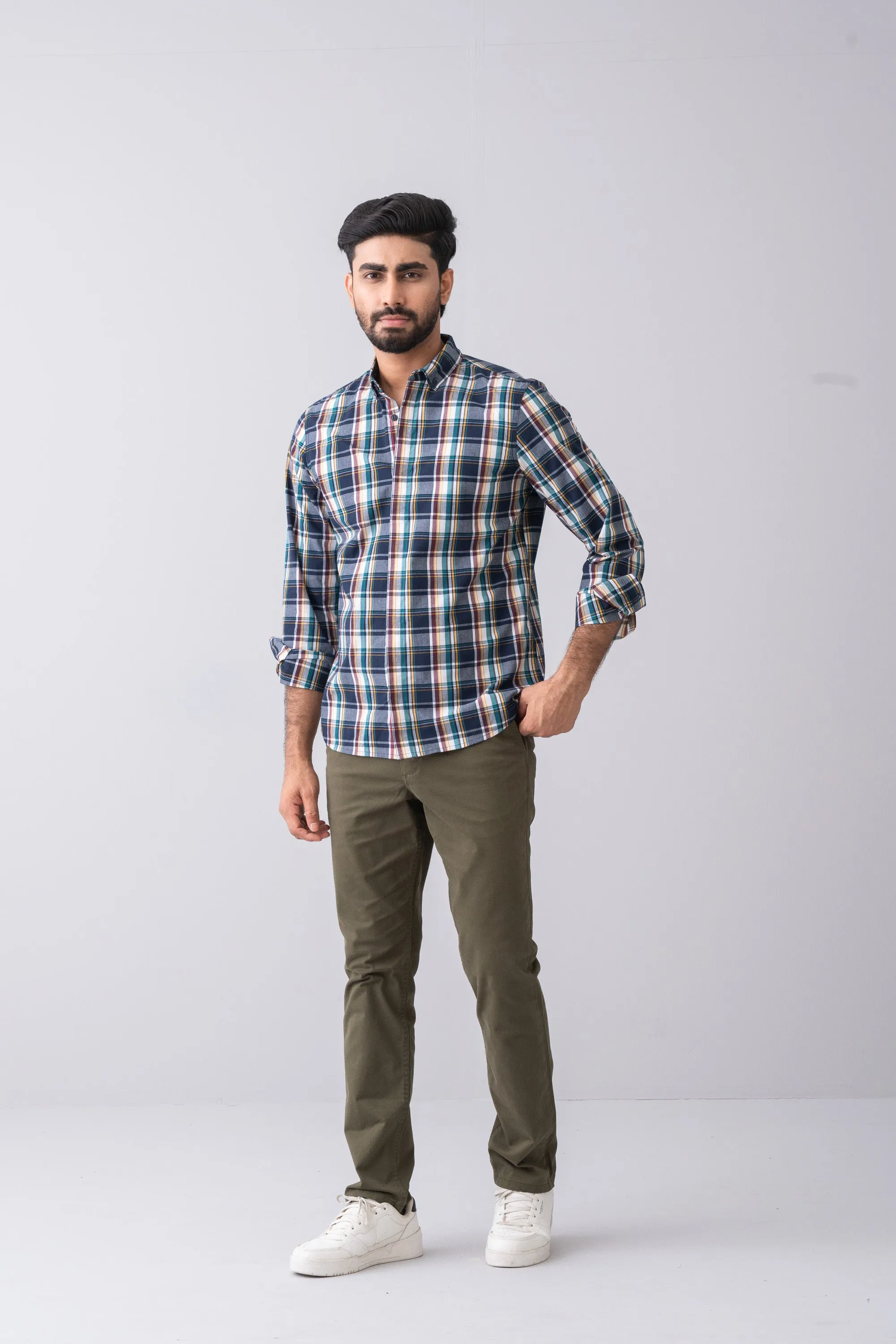 Regular Fit Check Casual Shirt