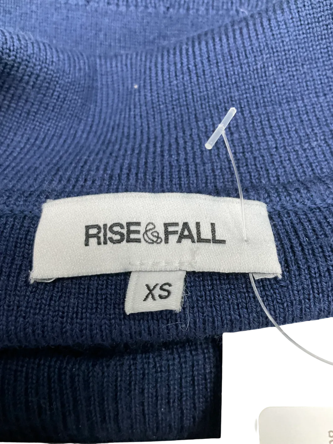Rise & Fall Blue Merino Straight Leg Trousers And Collared Sweater UK XS
