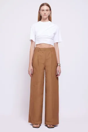 SIMKHAI - Maven Draped Top in White