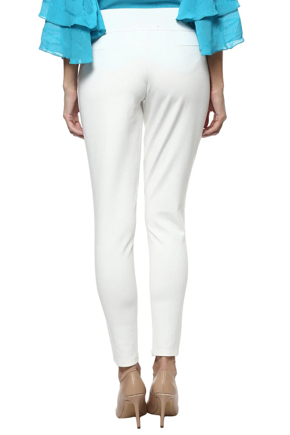 Solid Fit White Legging